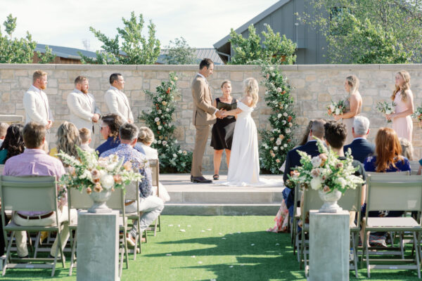Outdoor ceremony at Stanly Ranch's Cutting Garden