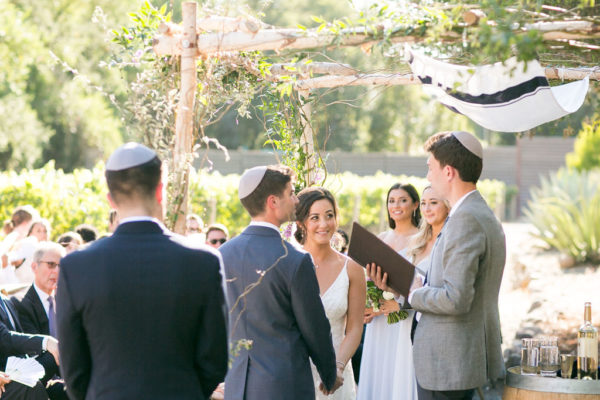Libby & John's Jewish wedding ceremony at Calistoga Ranch wedding