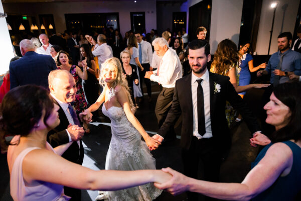 Packed dance floor at Napa Valley wedding!