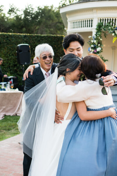 Memories made at outdoor wedding at Garden Valley Ranch
