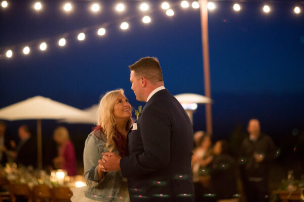 Bride and Groom first dance at winery wedding